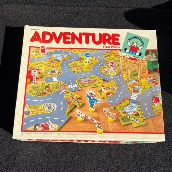 Discovery Toys Adventure Floor Puzzle Roadside Accessories for Kids Vintage 1986 - Picture 4 of 5